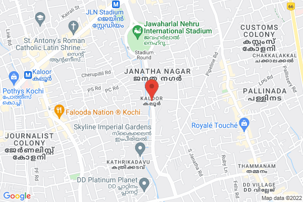 kaloor pottakuzhi road 500 sqft office spice for rent location  Kaloor, Kochi, Kerala, India