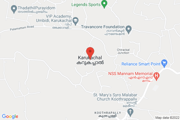 കറുകച്ചാൽ ചമ്പക്കര location  Karukachal, Kerala, India