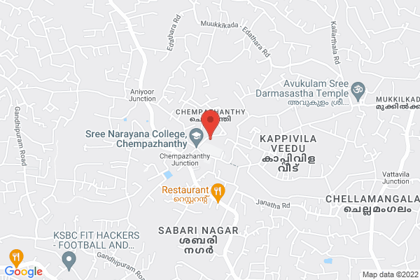 വസ്തു വിൽപ്പനക്ക് location  Chempazhanthy, Thiruvananthapuram, Kerala, India