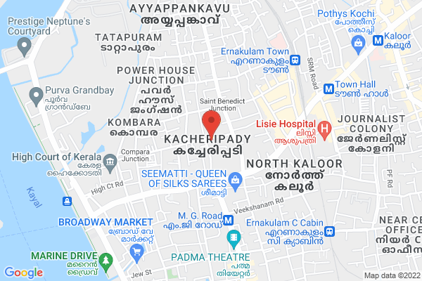 Hyundai I10 (2012) location  Kacheripady Kochi EKM