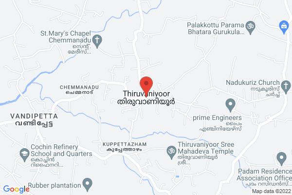 2.27 ഏക്കർ, എറണാകുളം ജില്ലയിൽ location  Thiruvaniyoor, Kerala, India