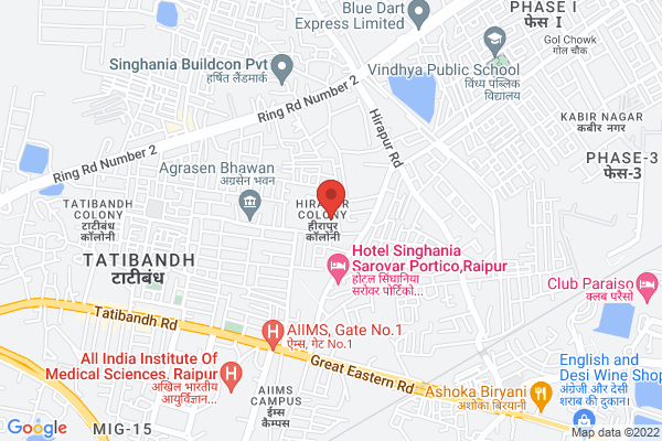 tatiband hirapur sondogari location  Hirapur Colony, Raipur, Chhattisgarh 492099, India