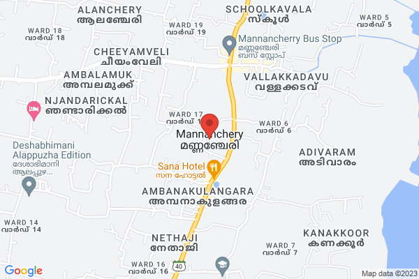 SITOUT BENCH 5 FEET location  Alappuzha Mannanchery Grama Panchayath KL
