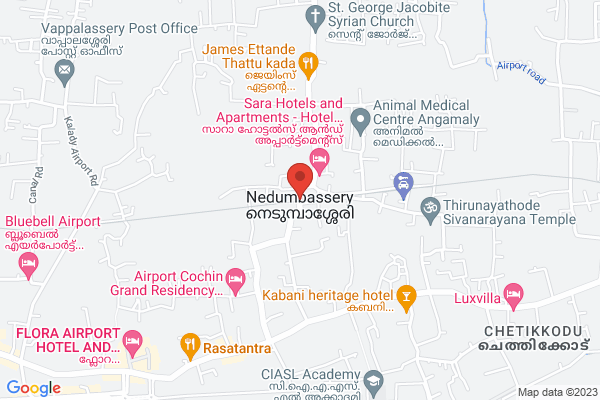 R2K HAC Deluxe Room location  Nedumbassery Ernakulam KL