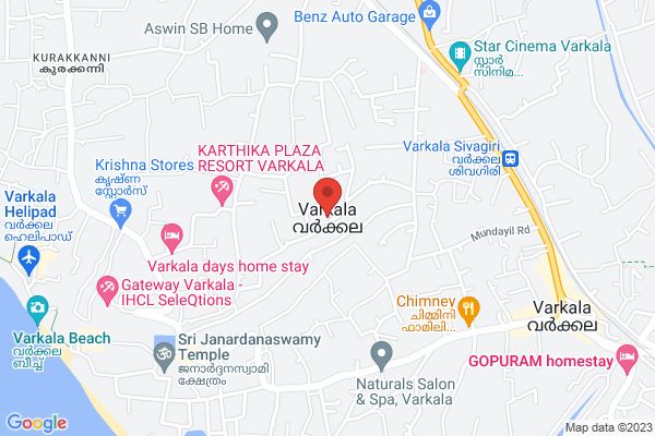 R1VRK SVBR DELUX SEA FACING location  Varkala Thiruvananthapuram KL