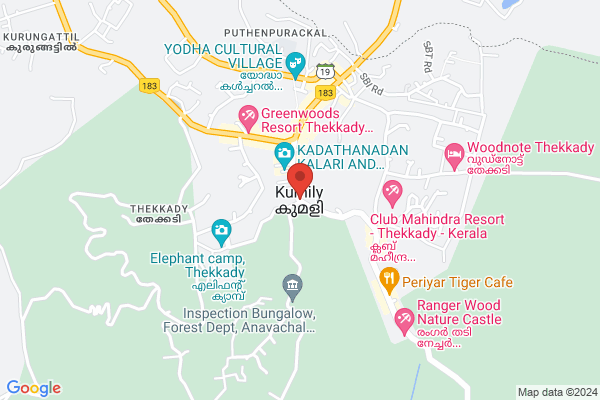 QB Stay -H1T TT location  Thekkady Kumily Idukki