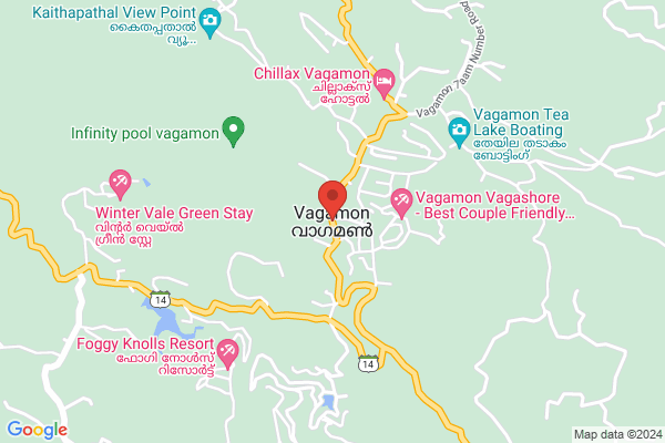 QB Stay-R6V FCR Standard Two Bedroom Villa – 4 Adults location  Vagamon Idukki KL