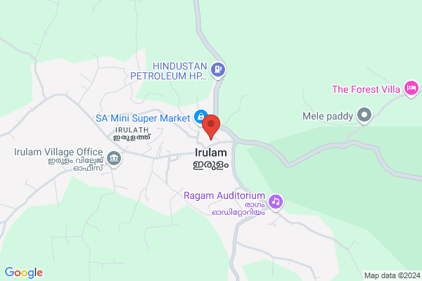 R20W JB BOUGAIN VILA location  Irulam Wayanad KL