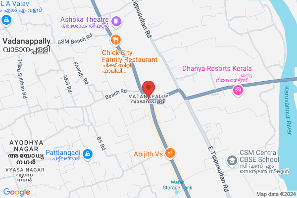 R81M KW DELUX ROOM (DBL) location  Vatanapally Vadanappally Thalikkulam Panchayat
