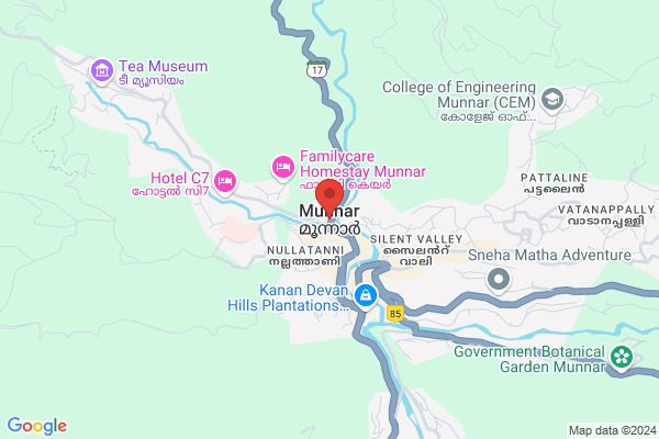 R90M HH MIR DELUXE VALLEY VIEW ROOM location  Munnar Idukki KL