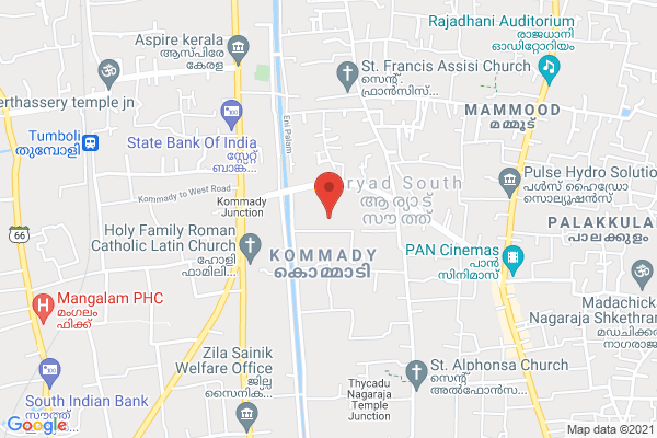 Incubator location  61, Kommadi Palam Road, Kommady, Kaichoondi, Aryad South, Kerala 688008, India