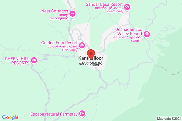 R1KAN NMM MANDHIYAR CHETEAU location  Kanthalloor Idukki KL