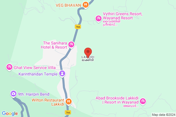 R31W RSHR PREMIER FAMILIY NON-AC ROOM location  Lakkidi Kunnathidavaka Vythiry