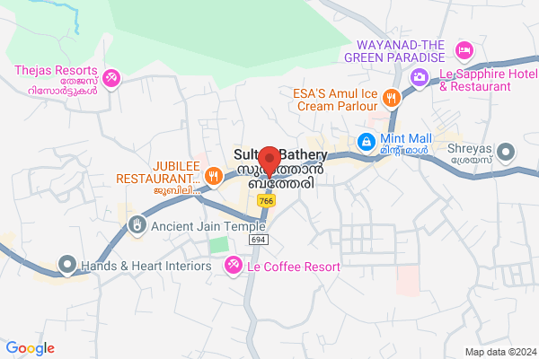 R34W MH BLOSSOM ROOM location  Sultan Bathery Wayanad KL