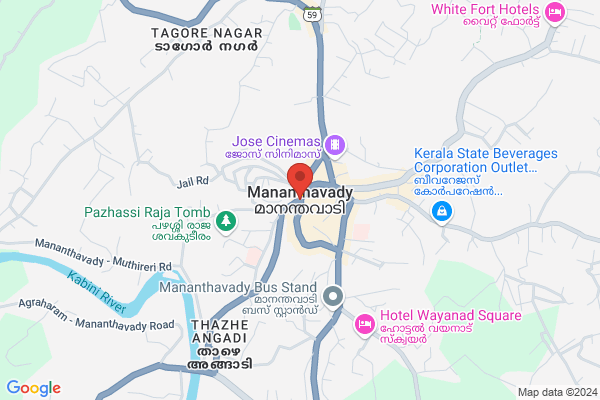 R35W JER COTTAGE location  Mananthavady Wayanad KL