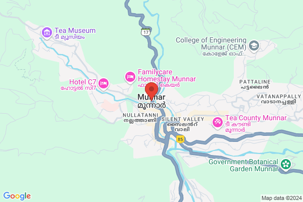 R76 MCRM ONE BEDROOM COTTAGE location  Munnar Idukki KL