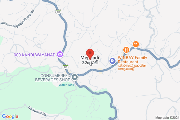 R36W WRR PREMIUM VILLA location  Meppadi Wayanad KL