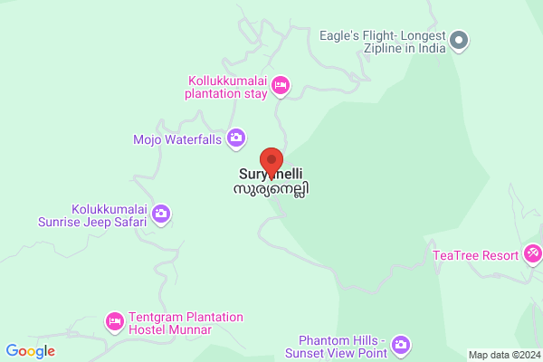R1ST RSC TENT STAY location  Suryanelli Idukki KL