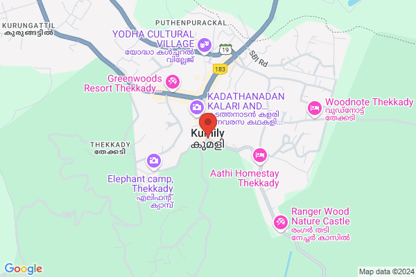 R11TH CPH PREMIUM DELUXE location  Thekkady Kumily Idukki