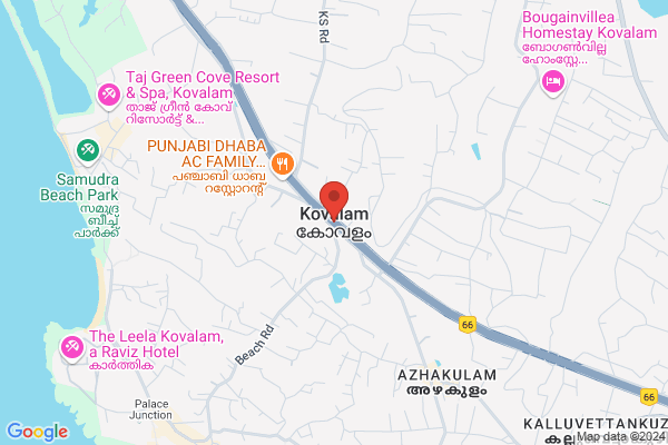 R10 KVLM USLBH PREMIUM SEA VIEW ROOM location  Kovalam Thiruvananthapuram KL