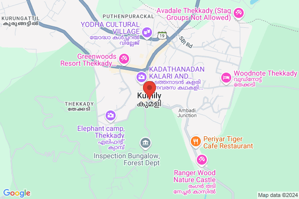 R2 HS PMH DELUXE NON AC location  Thekkady Kumily Idukki