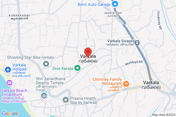 R14VRK 4 BED NON AC ROOM (4 PAX) location  Varkala Thiruvananthapuram KL