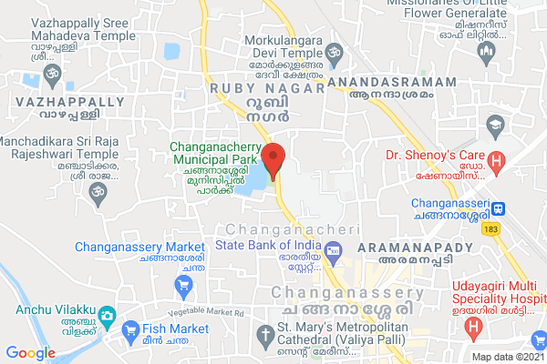 മെറ്റൽ ബോഡി റീച്ചാർജബിൾ ടോർച്ച് ഹോൾസെയിൽ 944 70 69 320, location  Opposite S.B. College, Poovakattuchira, SH 1, Changanassery, Kerala 686101, India