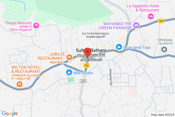 R46W AMMFR BAMBOO HUT location  Sultan Bathery Wayanad KL