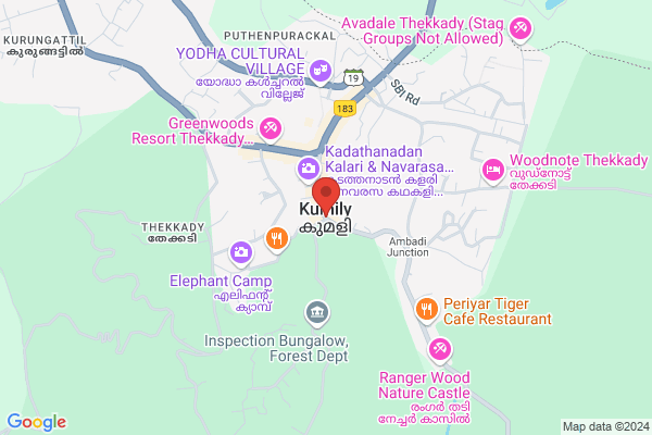 R25TH WARS AVENUE VALLEY VIEW location  Thekkady Kumily Idukki