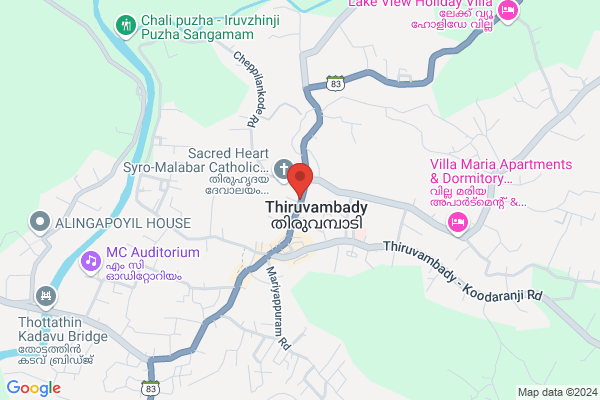 R9A LMBR PREMIUM SEA VIEW ROOM location  Thiruvambady Kozhikode KL