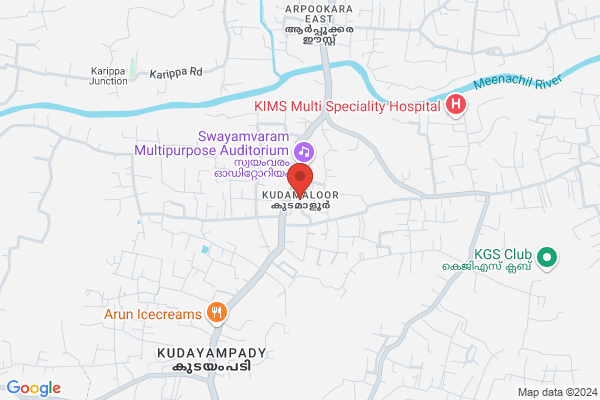 R1KT RFAR COTTAGE location  Kudamaloor Kottayam KL