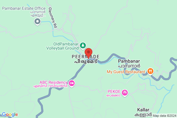 R172M PMHP HILL TOP DELUXE ROOM location  Peermade Idukki KL
