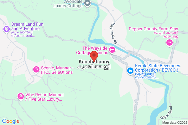 R18M RD SERENE RIVER VIEW ROOM A/C location  Kunchithanny Idukki KL