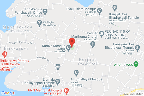 5cent House clot for sale location  Thrikkaruva, Perinad, Kerala 691601, India