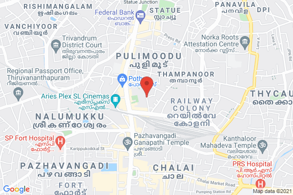 room for daily rent manjalikulam Road Thampanoor location  Manjalikulam Rd, Overbridge, Pavithra Nagar, Santhi Nagar, Thampanoor, Thiruvananthapuram, Kerala 695001, India