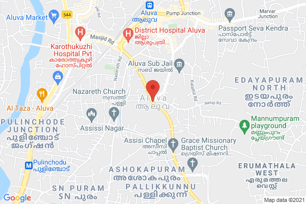 Ladies Hostel Aluva location  Aluva, Kerala, India