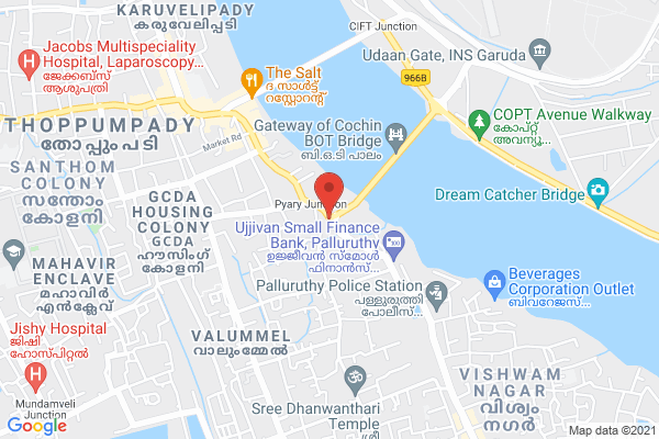 Airtel Xstream fiber location  Kochi, Kerala, India