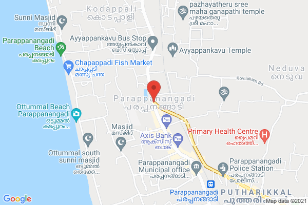 Kenz builders and designers location  Parappanangadi, Kerala, India