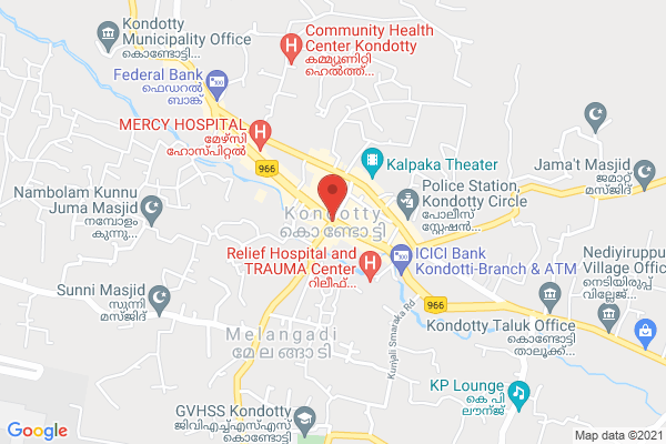 Shops for Rent location  Kondotty, Kerala 673638, India