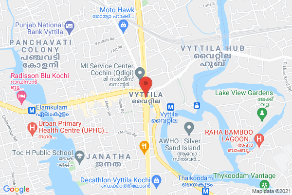 iKKAWA Food Delivery App location  Vyttila, Kochi, Kerala, India