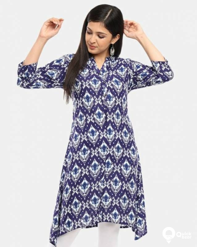 assymetric kurta for ladies