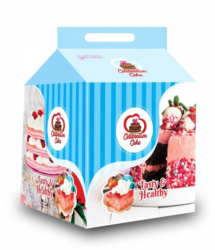 Printed Cake Box 7x7x5 to 12x12x5