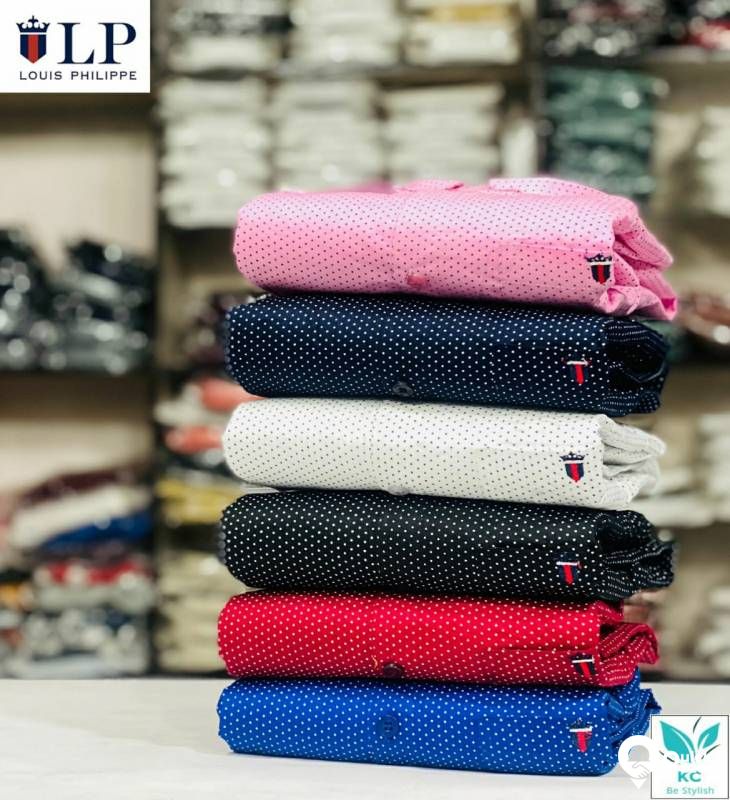 ♥️♥️♥️♥️

*LOUIS PHILIPPE*

*Dot Print Shirts*

*Quality Assured??*