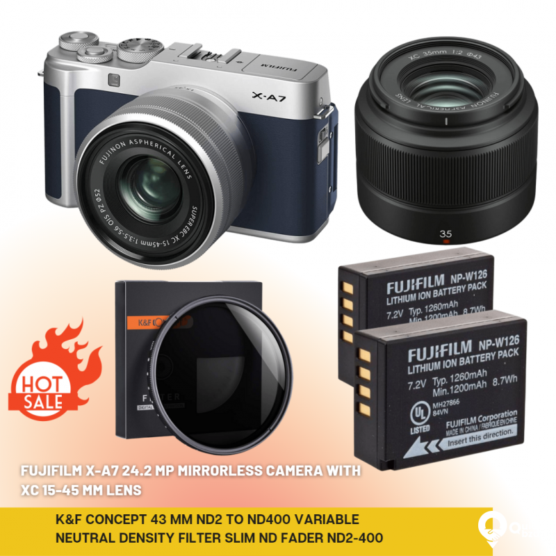 Fujifilm X-A7 24.2 MP Mirrorless Camera with XC 15-45 mm Lens