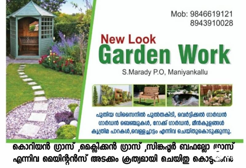 garden work: grass settings Korean grass,Mexican grass, pearl grass