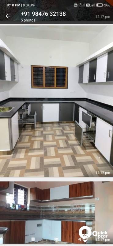 Aluminium kitchen cabinet work