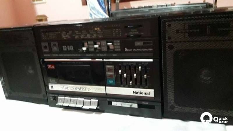 National Boombox Casatte And Auxiliary