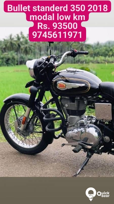 BULLET STANDERD 350 2018 MODAL GOOD CONDTION LOW KM SECOND OWNER 9️⃣7️