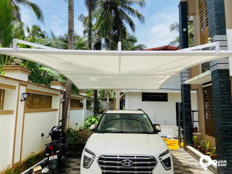 Tensile car porch