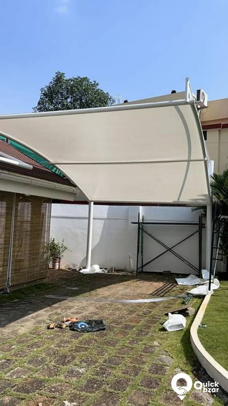 Tensile car porch